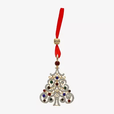 Monet Jewelry Silver Tone Christmas Tree Christmas Ornament