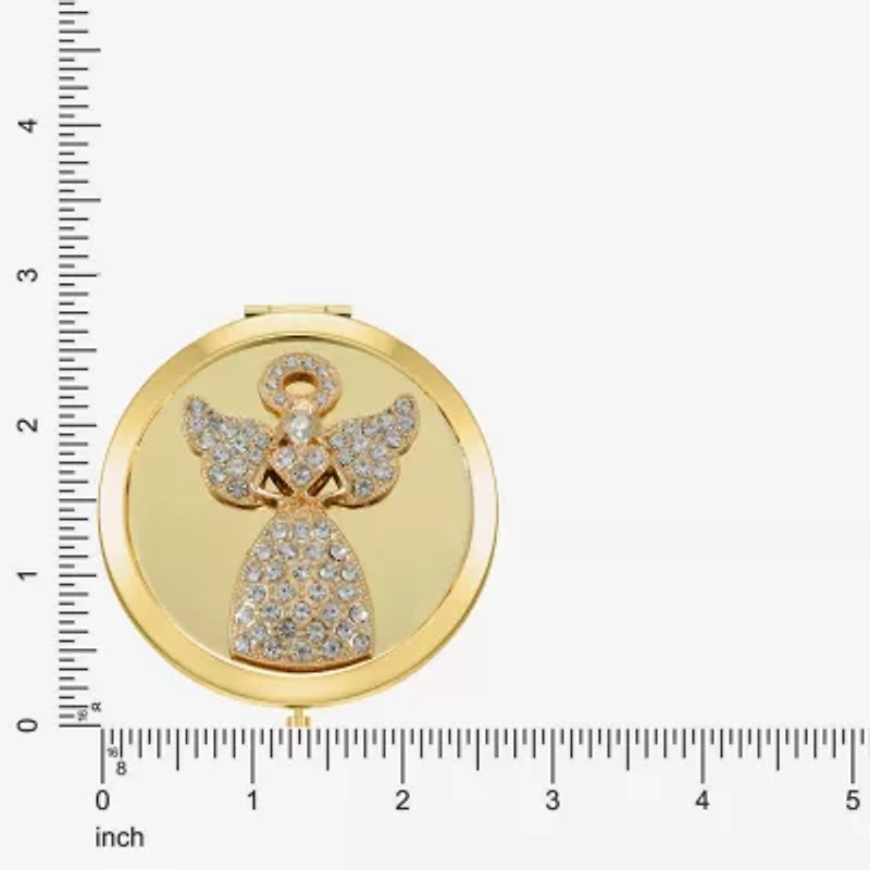 Monet Jewelry Gold Tone Gold Tone Angel Compact Mirror
