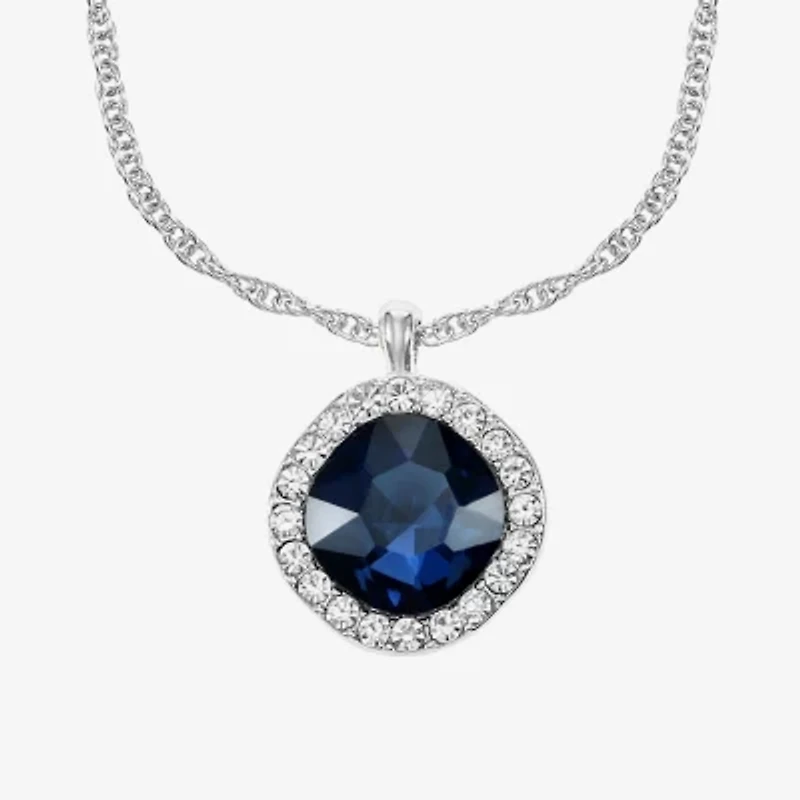 Monet Jewelry Pendant Necklace & Drop Earring Womens Glass Cushion 2-pc. Set