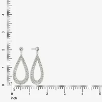 Monet Jewelry Timeless Silver Tone Womens Glass Hypoallergenic Drop Earrings