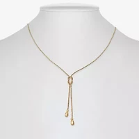 Monet Jewelry Gold Tone Bolo Tie Womens 22 Inch Y Necklace