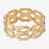 Monet Jewelry Gold Tone Womens Knot Stretch Bracelet