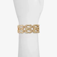 Monet Jewelry Gold Tone Womens Knot Stretch Bracelet