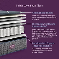 Beautyrest World Class Level Four 13.5" Plush Tight top