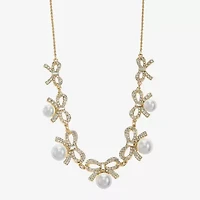 Monet Jewelry Gold Tone Womens 17 Inch Collar Necklace