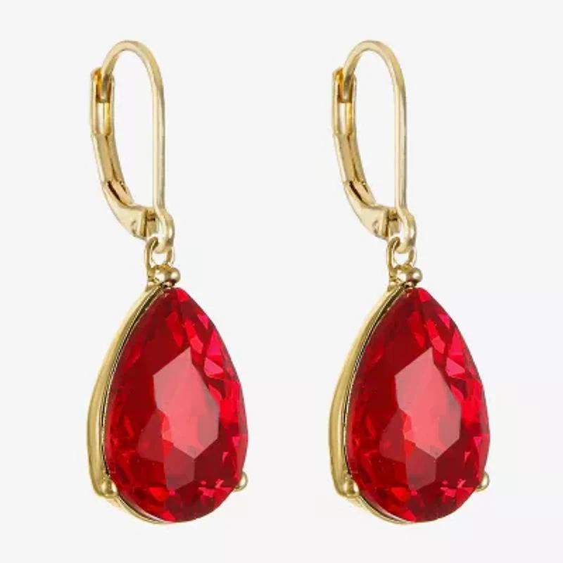 Monet Jewelry Womens Glass Drop Earrings
