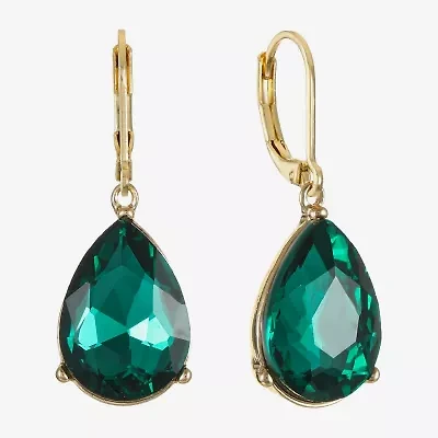 Monet Jewelry Womens Glass Drop Earrings