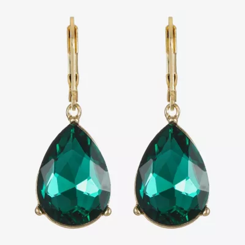 Monet Jewelry Womens Glass Drop Earrings