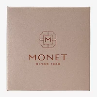 Monet Jewelry Two Tone Collar Frontal Necklaces & Drop Earring Womens Round 2-pc. Jewelry Set