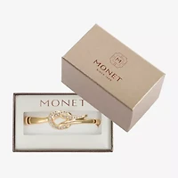 Monet Jewelry Gold Tone Womens Glass Knot Bangle Bracelet