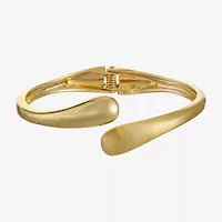 Monet Jewelry Gold Tone Hinge Womens Cuff Bracelet