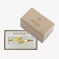 Monet Jewelry Gold Tone Hinge Womens Cuff Bracelet