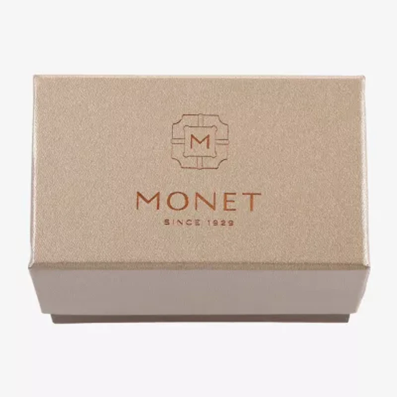 Monet Jewelry Two Tone Womens Glass Bangle Bracelet