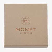 Monet Jewelry Initial Gold Tone Round Compact Mirror