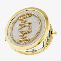 Monet Jewelry Mom Gold Tone Compact Mirror