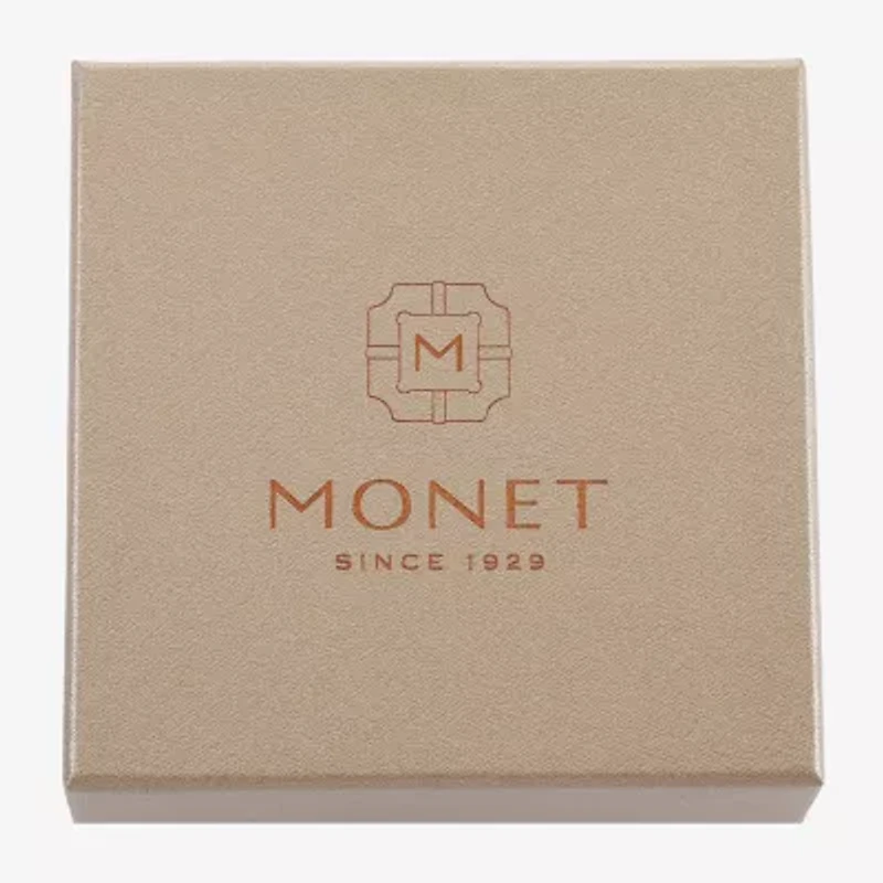 Monet Jewelry Initial Gold Tone Round Compact Mirror