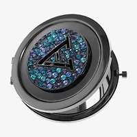 Monet Jewelry Initial Gray Round Compact Mirror