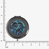 Monet Jewelry Gray Heart Compact Mirror