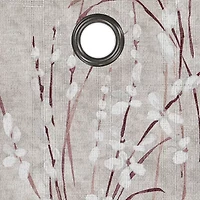 Eclipse Ambiance Botanical Grommet Top Energy Saving 100% Blackout Single Curtain Panel