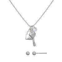 Bijoux Bar Delicates Womens Keys 2-pc. Jewelry Set