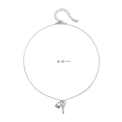 Bijoux Bar Delicates Womens Keys 2-pc. Jewelry Set
