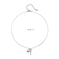 Bijoux Bar Delicates Womens Keys 2-pc. Jewelry Set