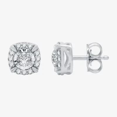 Ever Star (H-I / I1) 5/8 CT. T.W. Lab Grown White Diamond 10K Gold 8.3mm Stud Earrings