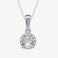 (H-I / I1) Womens 1 CT. T.W. Lab Grown White Diamond 10K White Gold Round Jewelry Set