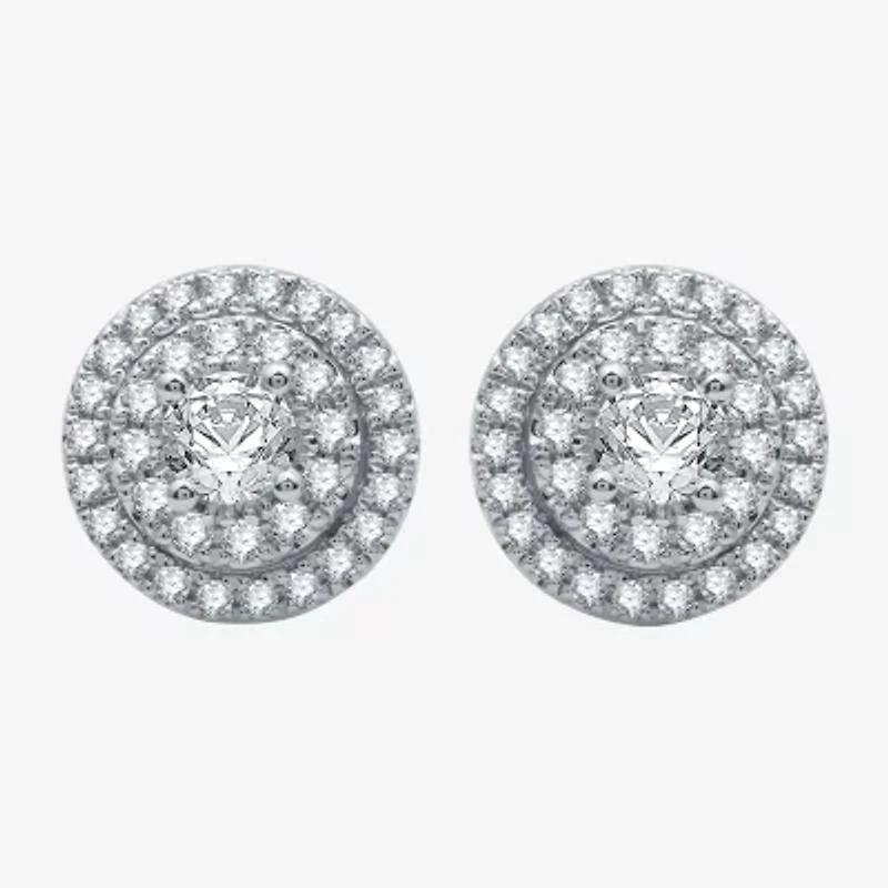 (G / Si2) Womens 2 CT. T.W. Lab Grown Diamond 10K White Gold Round 2-pc. Jewelry Set