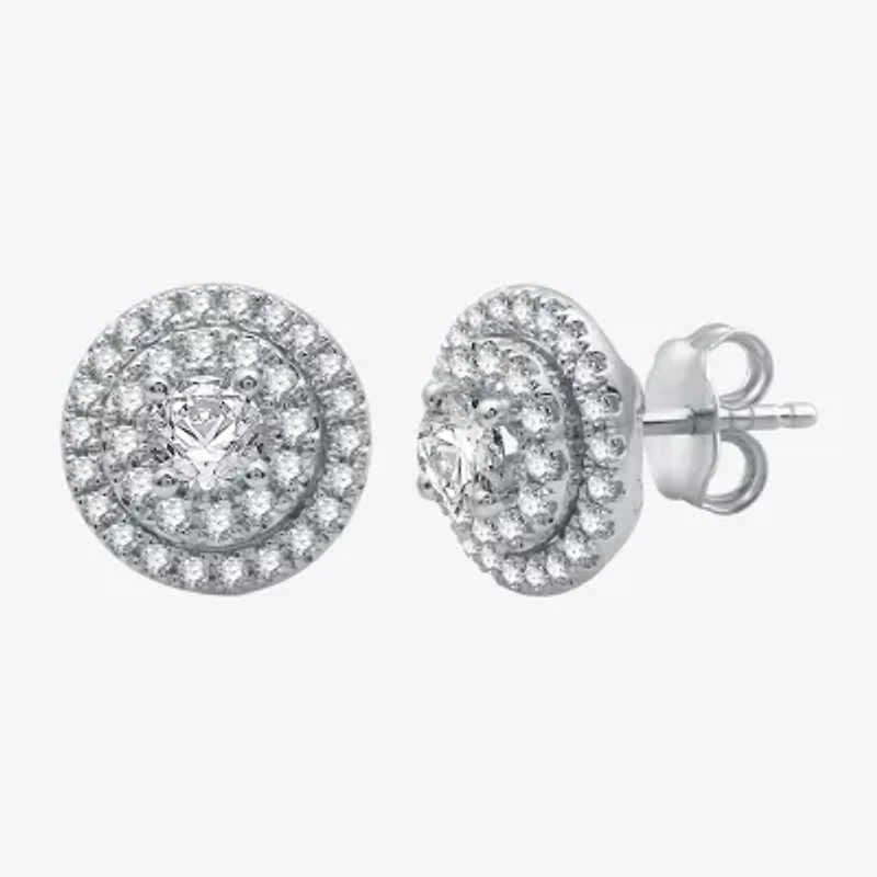 (G / Si2) Womens 2 CT. T.W. Lab Grown Diamond 10K White Gold Round 2-pc. Jewelry Set