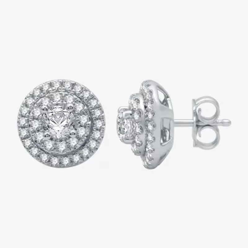 (G / Si2) Womens 2 CT. T.W. Lab Grown Diamond 10K White Gold Round 2-pc. Jewelry Set