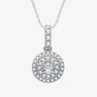 (G / Si2) Womens 2 CT. T.W. Lab Grown Diamond 10K White Gold Round 2-pc. Jewelry Set