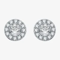 (H-I / I1) Womens 1 1/2 CT. T.W. Lab Grown White Diamond 10K White Gold Round 2-pc. Jewelry Set