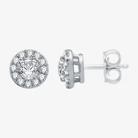 (H-I / I1) Womens 1 1/2 CT. T.W. Lab Grown White Diamond 10K White Gold Round 2-pc. Jewelry Set