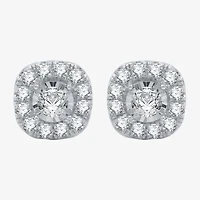 1 CT.T.W. Natural Diamond 10K Gold 9.7mm Stud Earrings