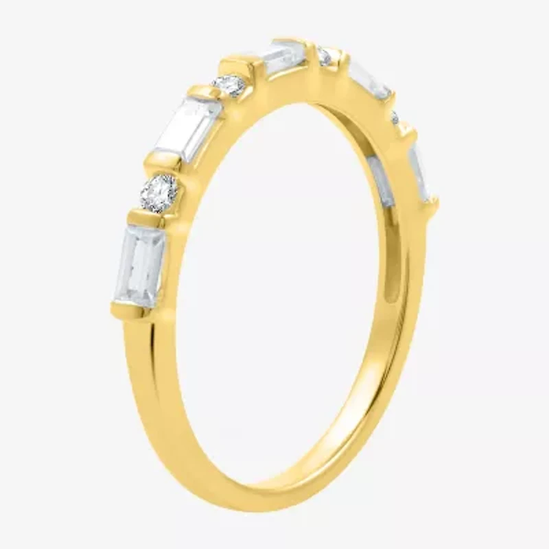 I Said Yes (H-I / I1) Womens 1/3 CT. T.W. Lab Grown White Diamond 14K Gold Over Silver Sterling Wedding Band