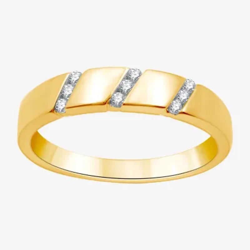 I Said Yes (H-I / I1) 1/6 CT. T.W. Lab Grown White Diamond Sterling Silver or 14K Gold Over Wedding Band
