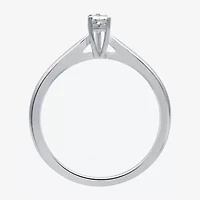 I Said Yes (H-I / Si2-I1) Womens 1/5 CT.  Lab Grown White Diamond Sterling Silver Pear Solitaire Engagement Ring