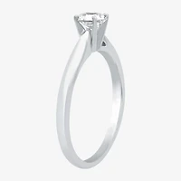 I Said Yes (H-I / Si2-I1) Womens 1/4 CT. Lab Grown White Diamond Sterling Silver Oval Solitaire Engagement Ring