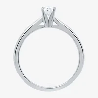 I Said Yes (H-I / Si2-I1) Womens 1/4 CT. Lab Grown White Diamond Sterling Silver Oval Solitaire Engagement Ring