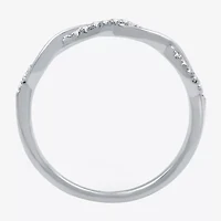 I Said Yes (H-I / I1) 1/10 CT. T.W. Lab Grown White Diamond Sterling Silver or 14K Gold Over Wedding Band