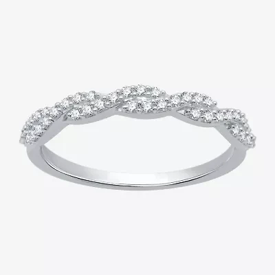 I Said Yes (H-I / I1) 1/4 CT. T.W. Lab Grown White Diamond Sterling Silver or 14K Gold Over Wedding Band