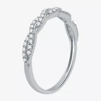 I Said Yes (H-I / I1) 1/4 CT. T.W. Lab Grown White Diamond Sterling Silver or 14K Gold Over Wedding Band