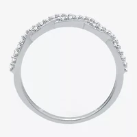 I Said Yes (H-I / I1) 1/4 CT. T.W. Lab Grown White Diamond Sterling Silver or 14K Gold Over Wedding Band