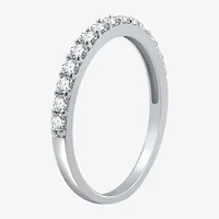 I Said Yes (H-I / I1) Womens 1 CT. T.W. Lab Grown White Diamond Sterling Silver or 14K Gold Over Silver Pear Side Stone Halo Bridal Set