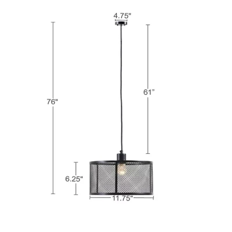 INK+IVY Jaxson Metal Pendant Light