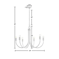 510 Design Ellie 6 Light Chandelier