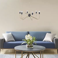 Hampton Hill Alexis 6 Light Two Tone Chandelier