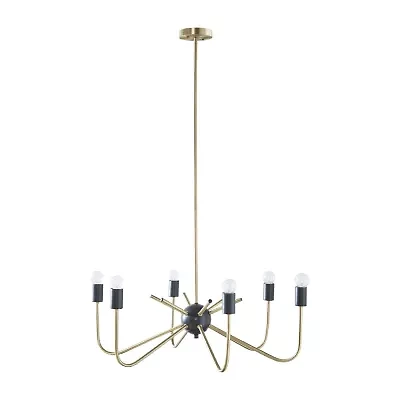 Hampton Hill Alexis 6 Light Two Tone Chandelier