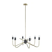 Hampton Hill Alexis 6 Light Two Tone Chandelier